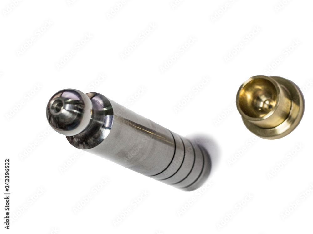 Bronze bearing bush with a sphere and plunger from an axial piston pump