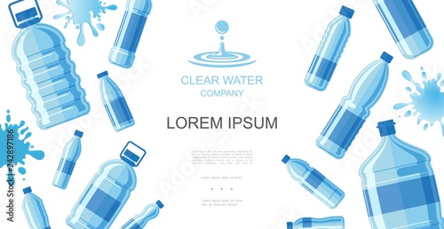 Flat Drinking Water Concept
