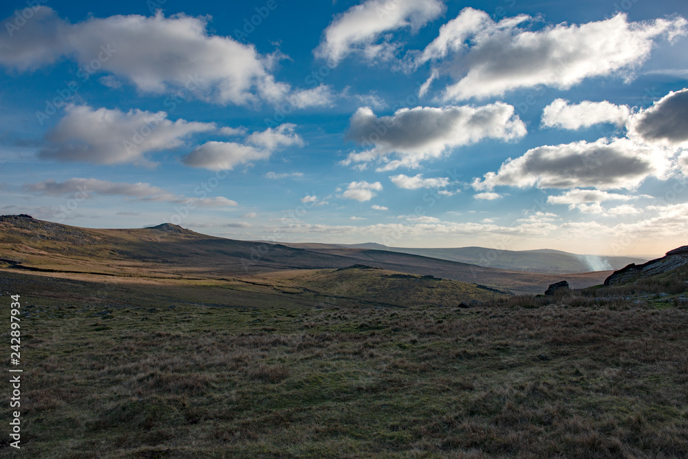 Obraz premium View from Widgery Cross on Brat Tor, Dartmoor