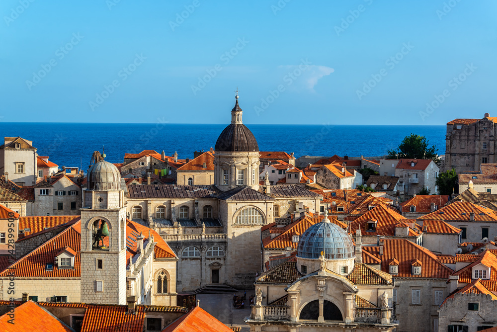 Dubrovnik Cityscape and Adriatic Sea