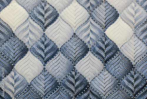 texture kitchen tile with leaf ornamental pattern