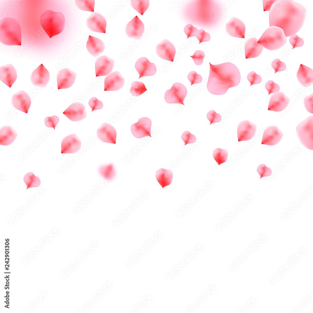 Background with rose petals. 