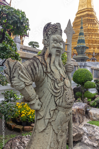 The grand palace, at the heart of Bangkok, its construction began 1782, at the order of King Phutthayotfa Chulalok. Thailand.