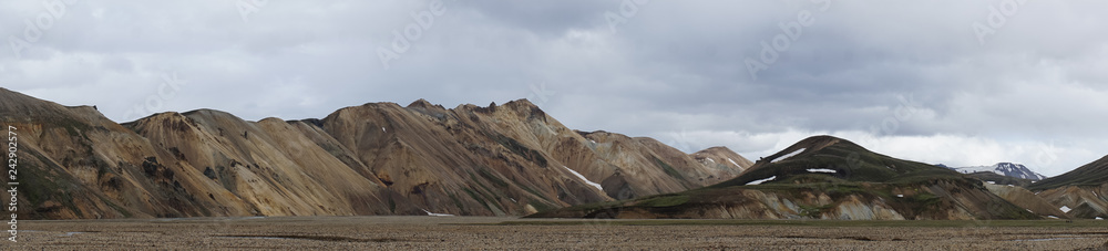 Panorama bei Landmannalaugar auf Island