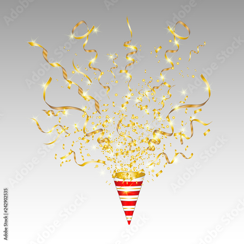 Vector confetti background