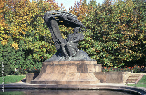 Lazienki Park, Chopmin monument, Poland