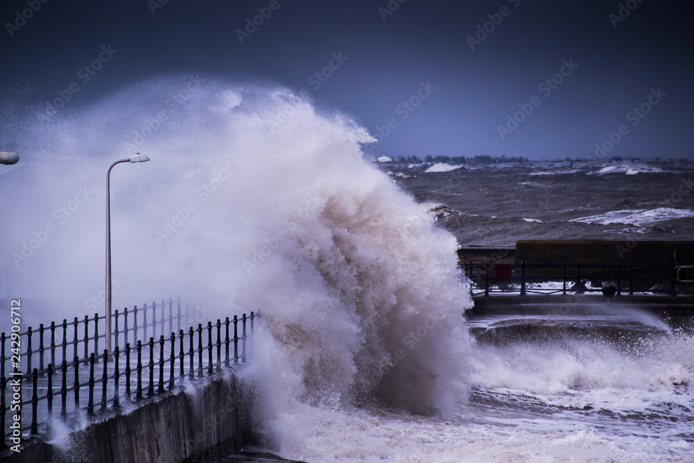 Waves Storm Breakwater