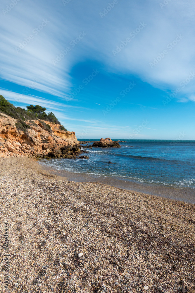 The coast of ametlla de mar in Tarragona