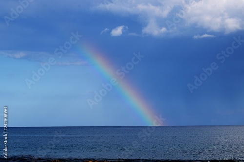 rainbow on the sky