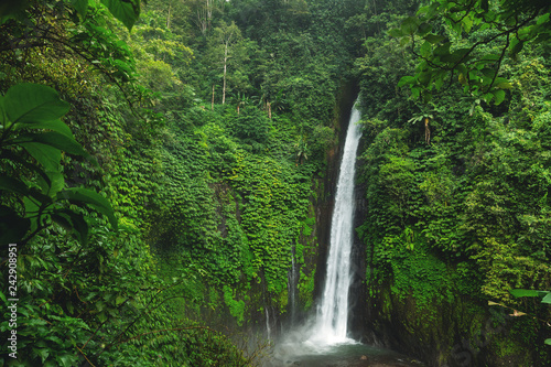 Air Terjun Munduk waterfall. Bali island  Indonesia.