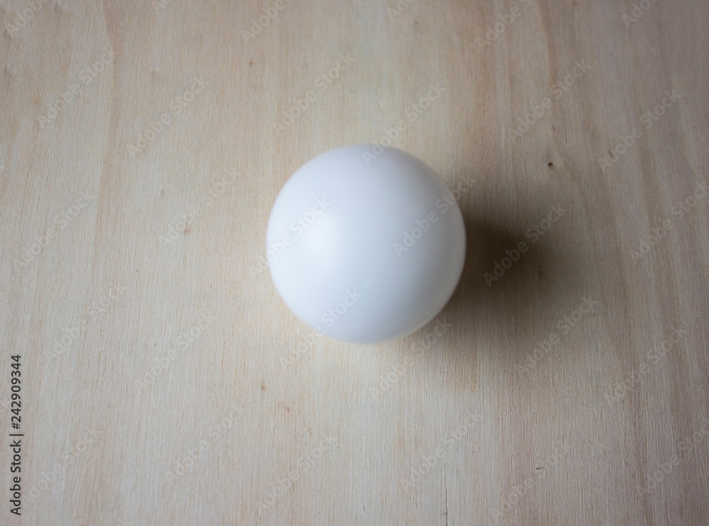 ball on wooden background