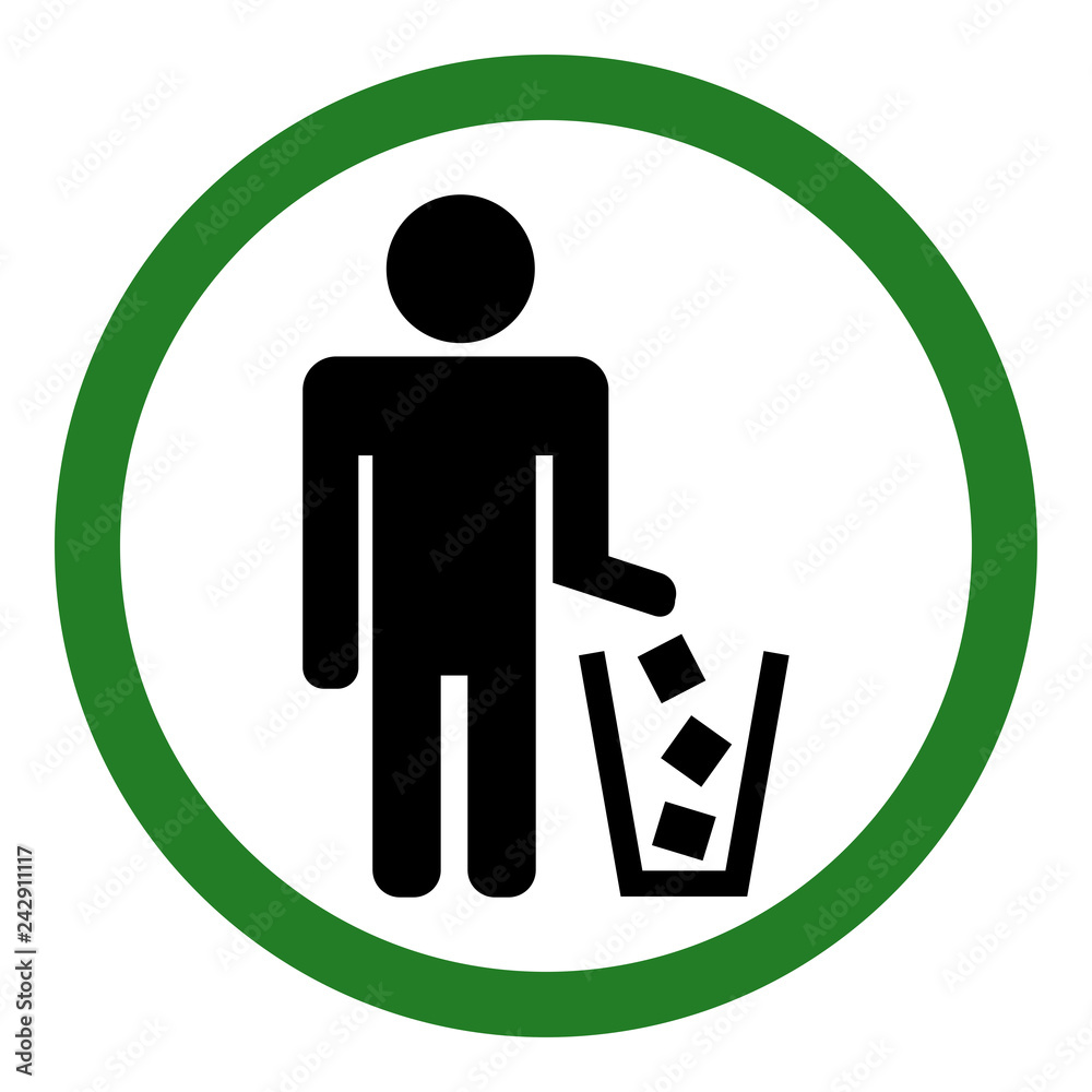 Do not litter sign. Vector illustration. Do not litter sign. Vector illustration.