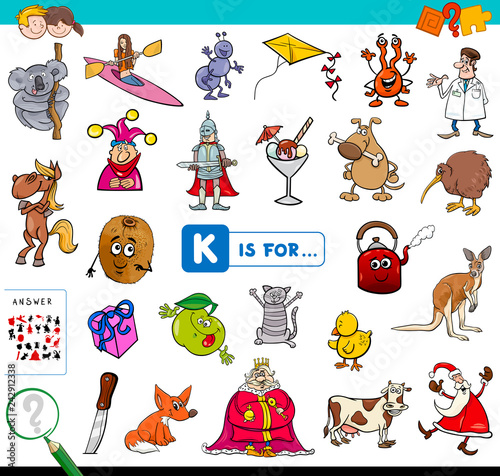 K is for educational game for children