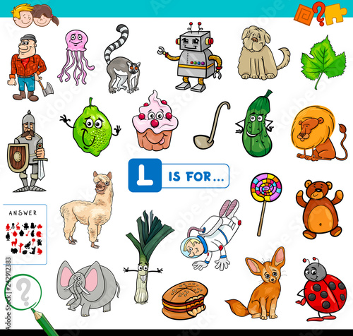 L is for educational game for children