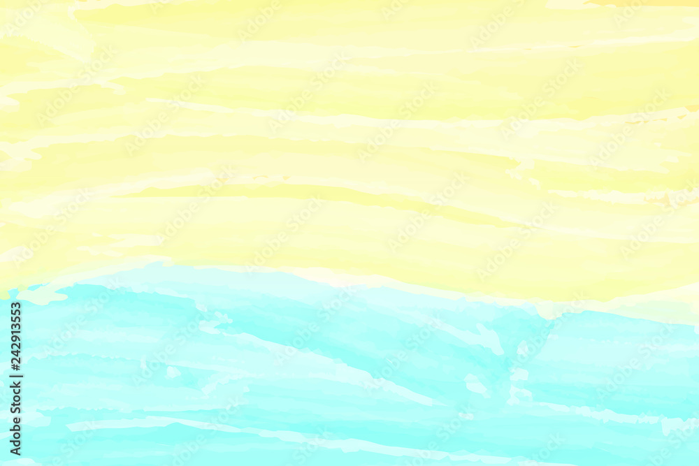 Blue watercolor abstract background. Clouds, sky, sea waves. Color pattern. Vector illustration. Blue watercolor abstract background. Clouds, sky, sea waves. Color pattern. Vector illustration.