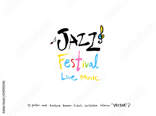 음악회 포스터 / 손으로 그린 음악 일러스트