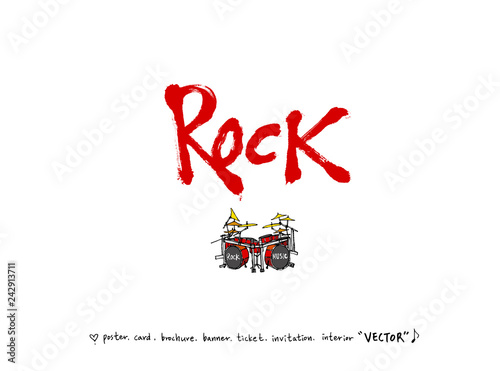 음악회 포스터 / 손으로 그린 음악 일러스트