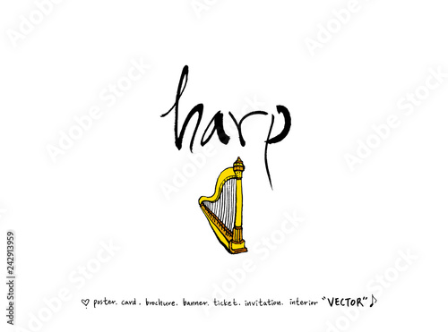 음악회 포스터 / 손으로 그린 음악 일러스트