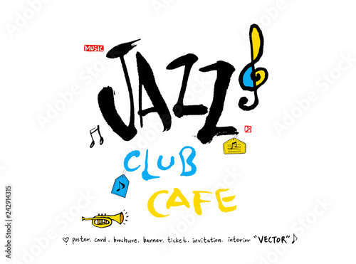 음악회 포스터 / 손으로 그린 음악 일러스트