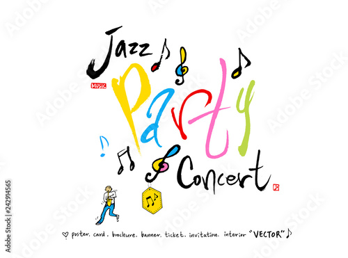 음악회 포스터 / 손으로 그린 음악 일러스트