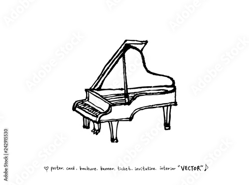 음악회 포스터 / 손으로 그린 음악 일러스트