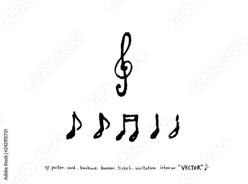 음악회 포스터 / 손으로 그린 음악 일러스트