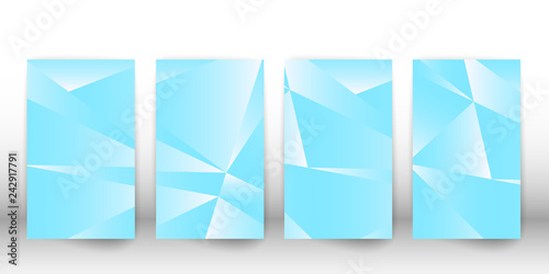 Abstract polygonal pattern. Cover design with geometric shapes. Polygon cover template. Vector illustration.