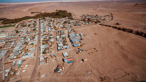 Quadro em tela Oasis en el desierto