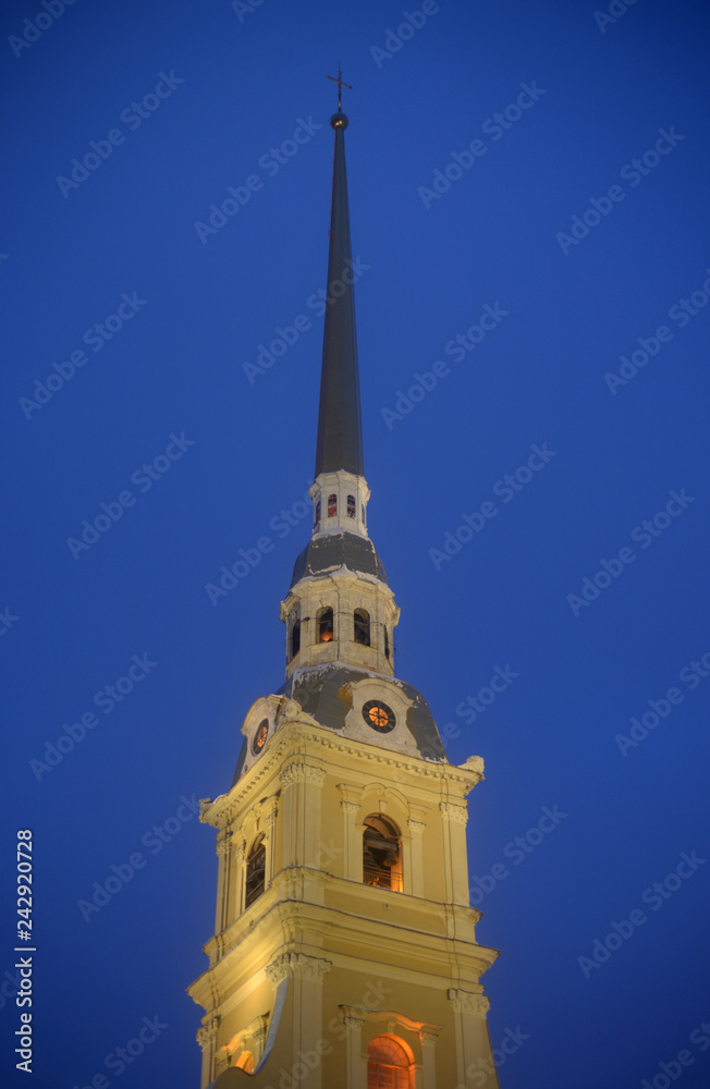 Peter and Paul Cathedral in St.Petersburg. Peter and Paul Cathedral in St.Petersburg.