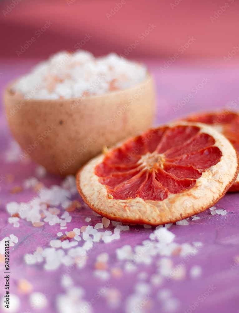Pink Grapefruit and Healing Pink Salt Pink Grapefruit and Healing Pink Salt