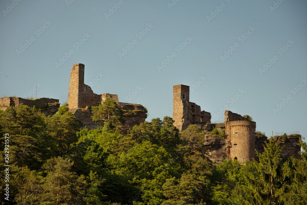 Altdahn Castle - Burg Altdahn im Dahner Felsenland (Sudwestpfalz).  Germany,2017