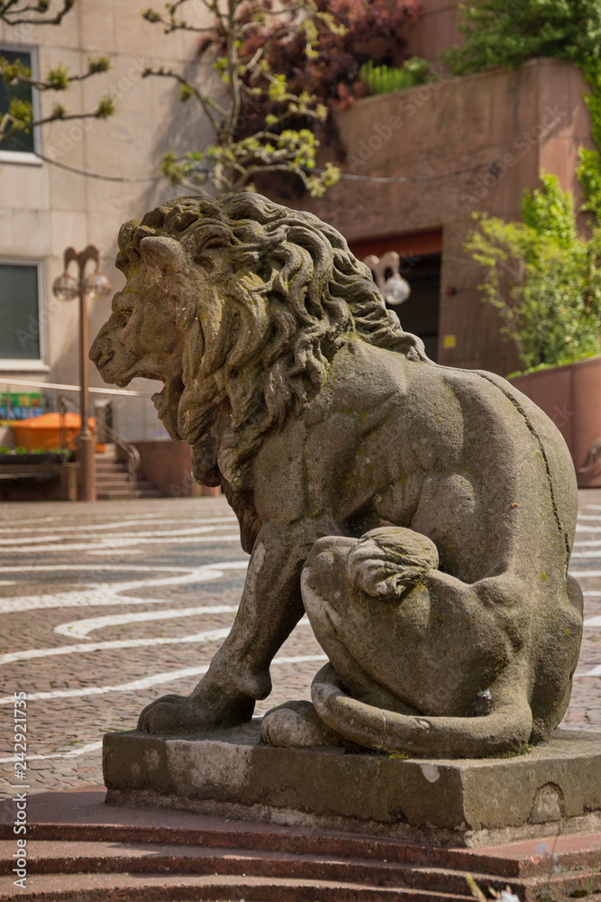 Germany,PIRMASENS ,Lion statue, 2017