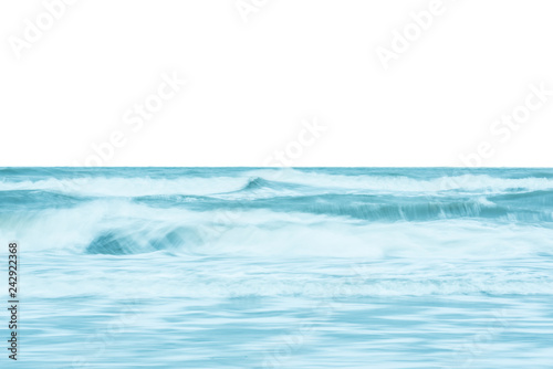 Ocean waves crashing on the shore