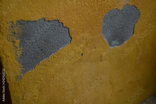 Obraz na płótnie yellow wall texture w salonie