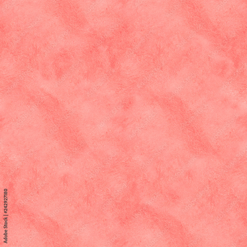 Abstract seamless pattern with pink watercolor spots. Hand-drawn illustration.