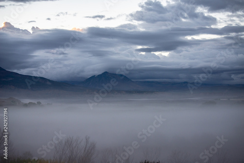 Fototapeta Naklejka Na Ścianę i Meble -  clouds, nature, mists,mountains