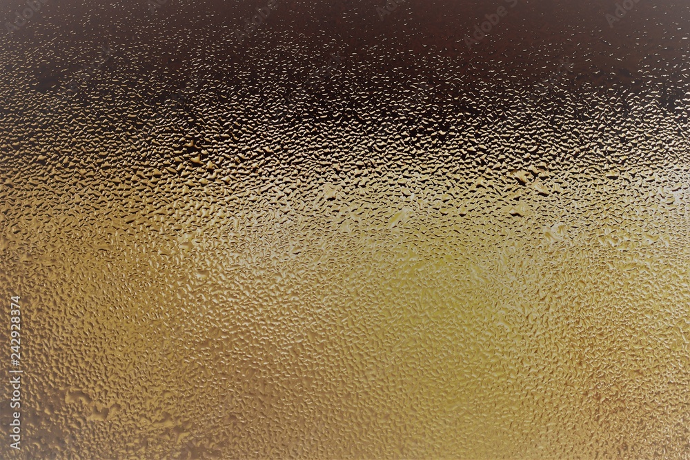Morning dew on window glass Morning dew on window glass