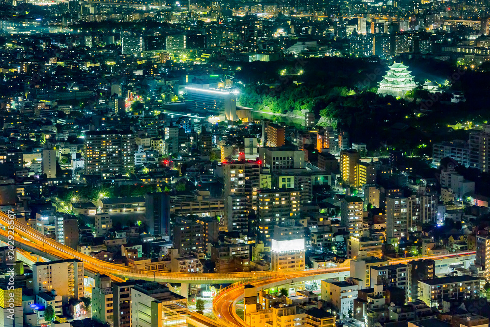 名古屋城の夜景stock Photo Adobe Stock