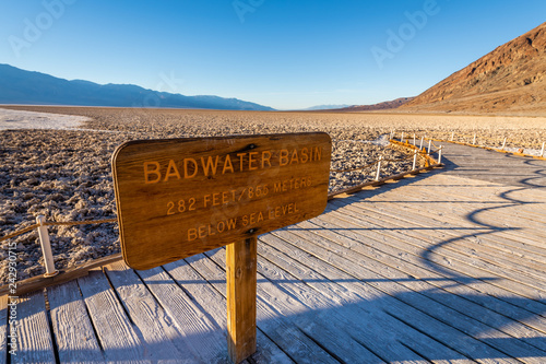 Badwater Basin at Sunset