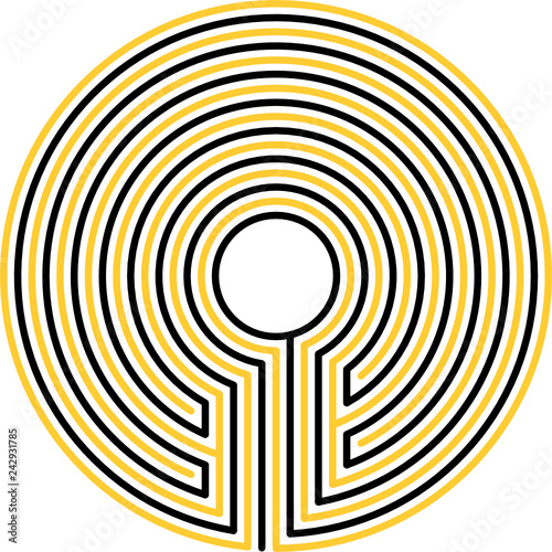 maze, classical, 7 circuits, variant 5