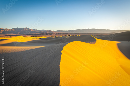 Sunrise over the Mesquite Flat Sand Dunes