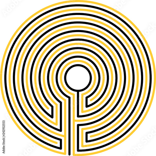 classical, maze, circle, 7 circuits, variant 2