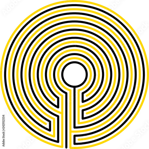 classical, maze, circle, 7 circuits, variant 1
