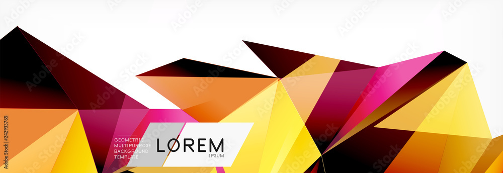 3d card on light backdrop. Abstract triangle pattern. Futuristic geometric background. 3d card on light backdrop. Abstract triangle pattern. Futuristic geometric background.