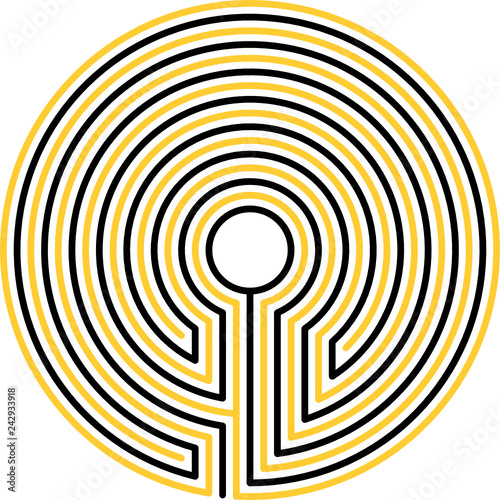 classical, maze, circle, 7 circuits, variant 11