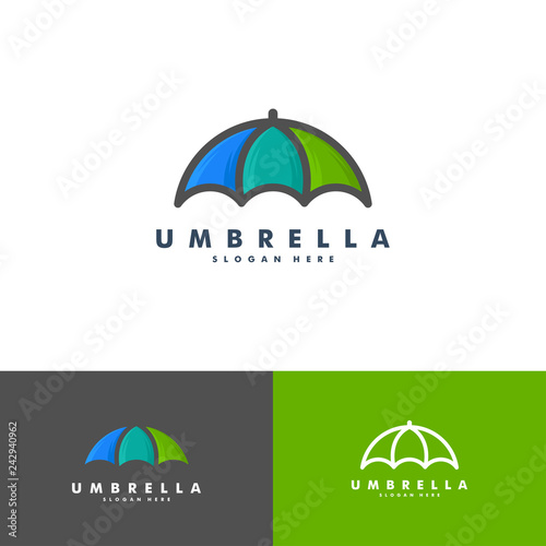 umbrella logo design, icon vector