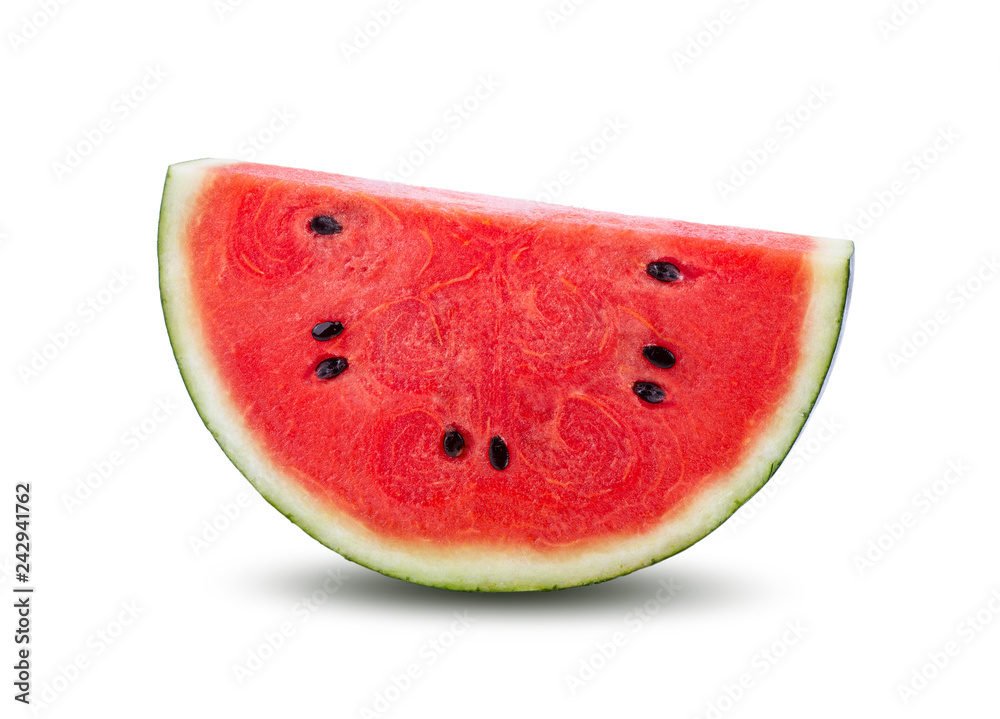 Sliced of watermelon isolated on white background Sliced of watermelon isolated on white background
