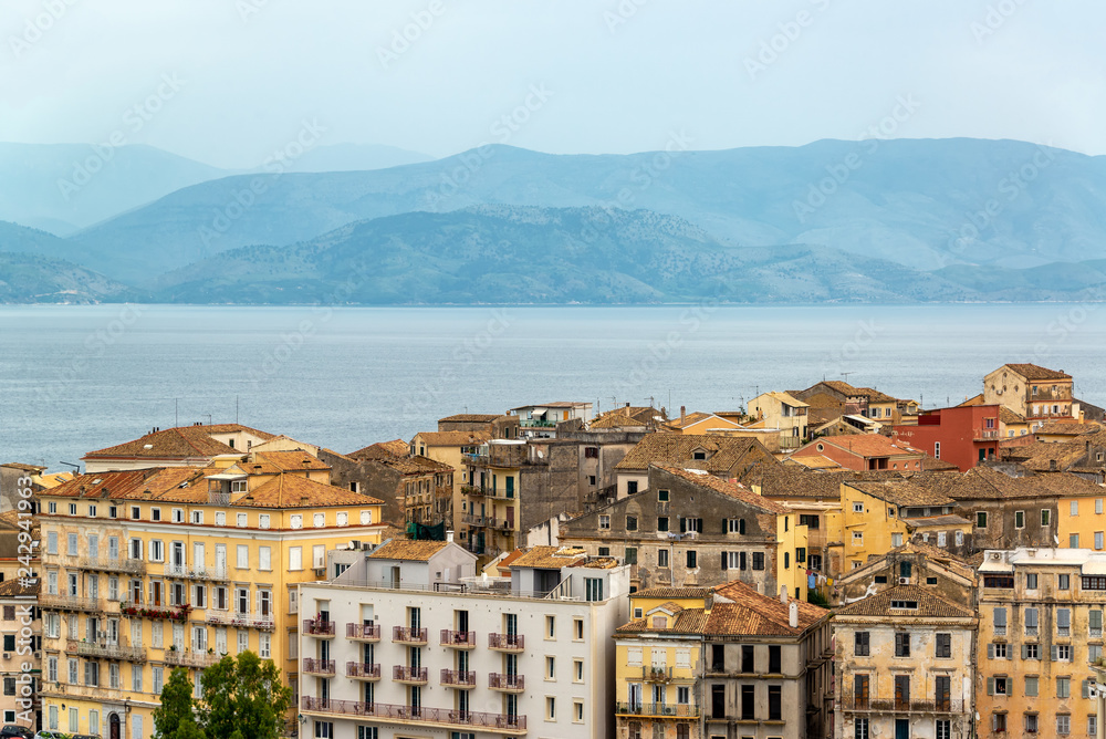 Corfu Cityscape and Ionian Sea
