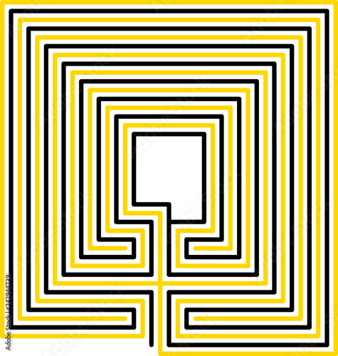 classical, maze, square, variant 4