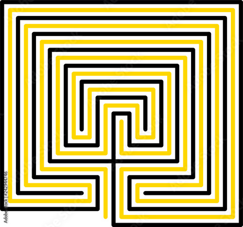 classical, maze, square, variant 3